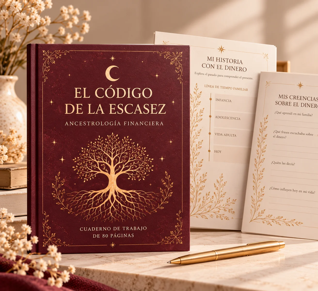 El Código de la Escasez: cuaderno digital de trabajo con el árbol genealógico del dinero
