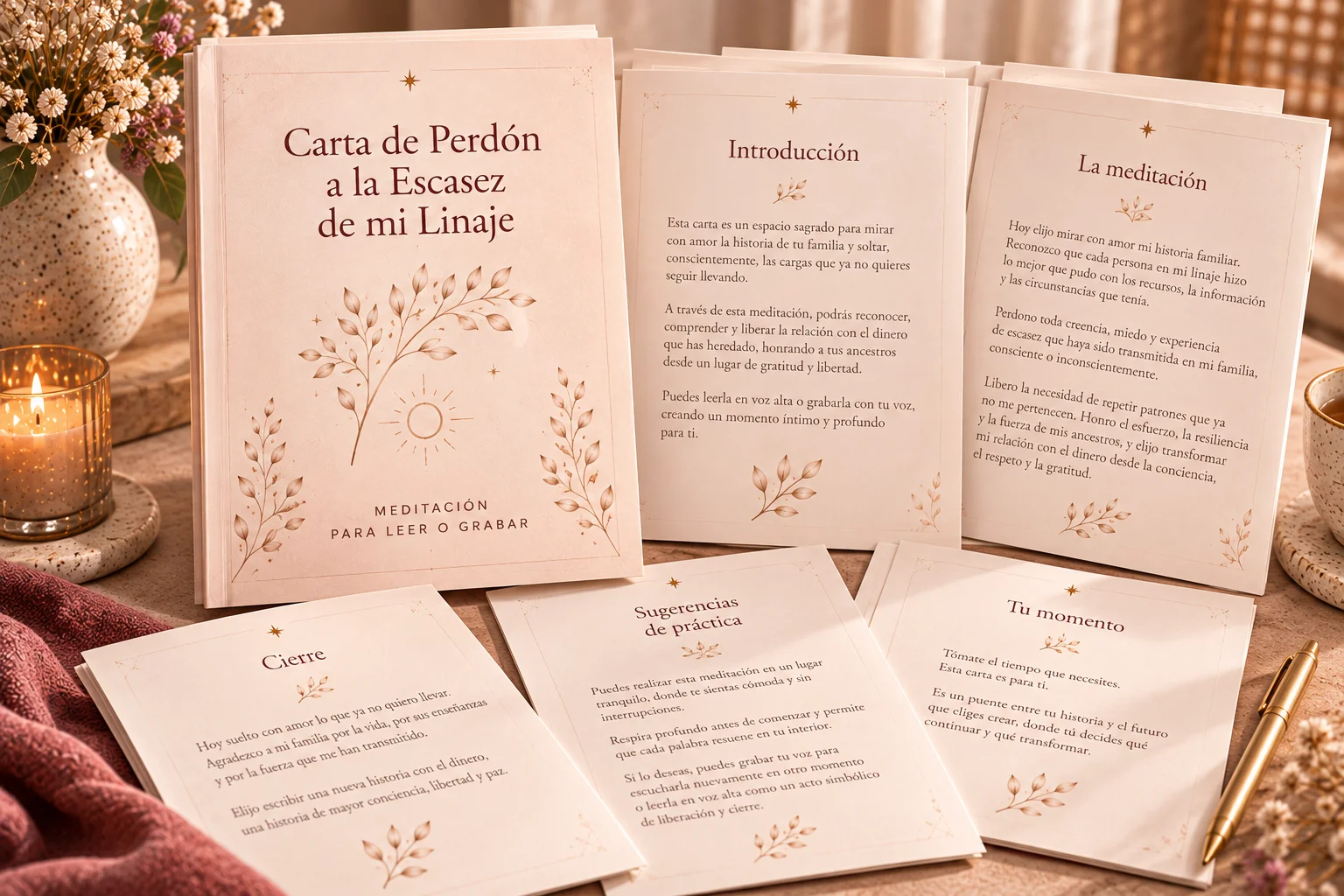 Carta de Perdón a la Escasez de mi Linaje, ejercicio de escritura